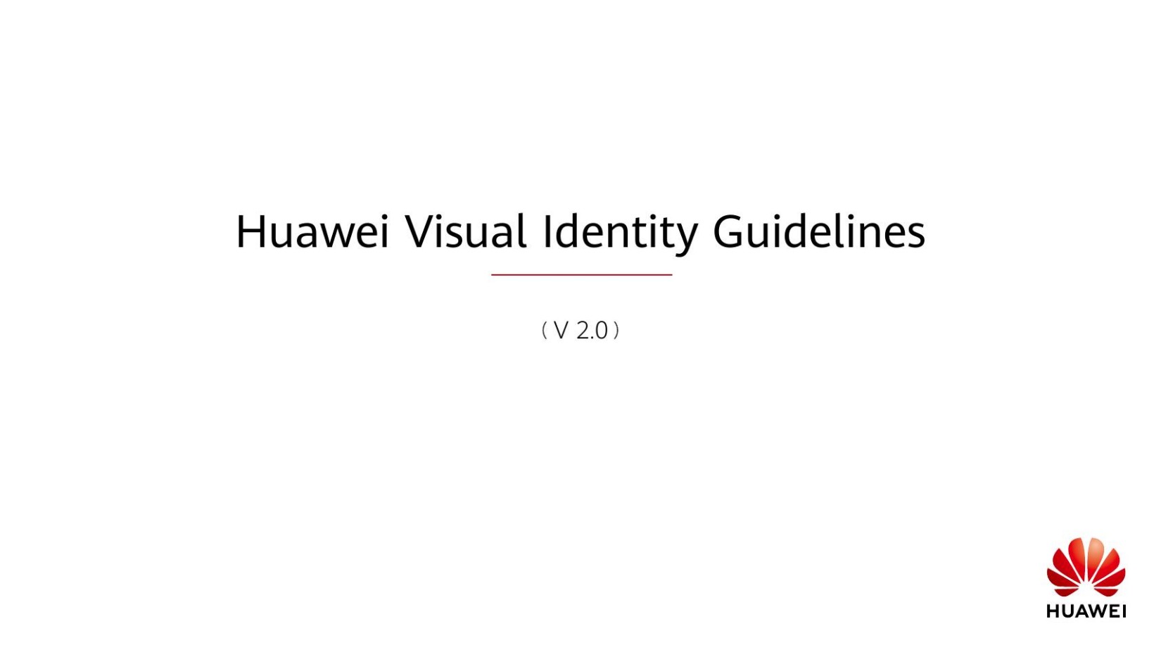 Huawei Visual Identity Guidelines